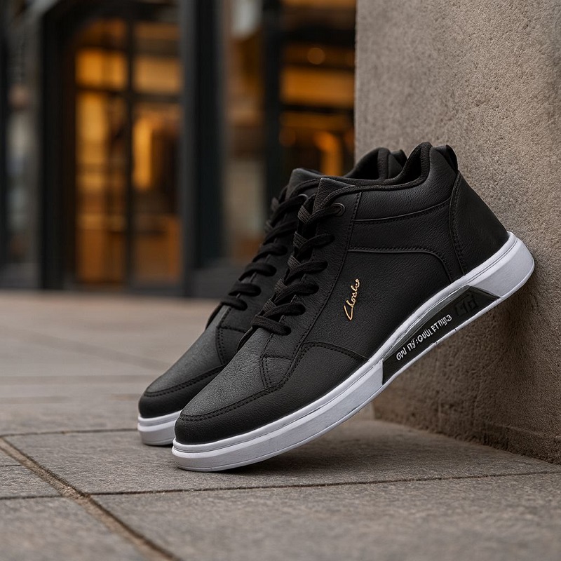 نیم بوت بندی مردانه clarks-مشکی