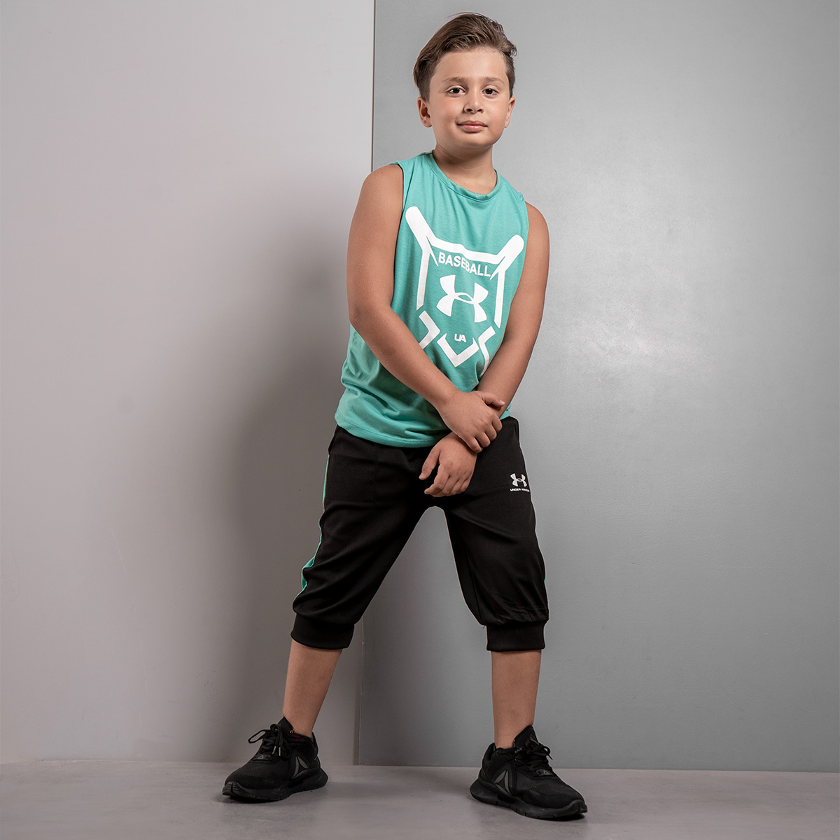 ست رکابی شلوارک بچه گانه Under Armour مدل Z165